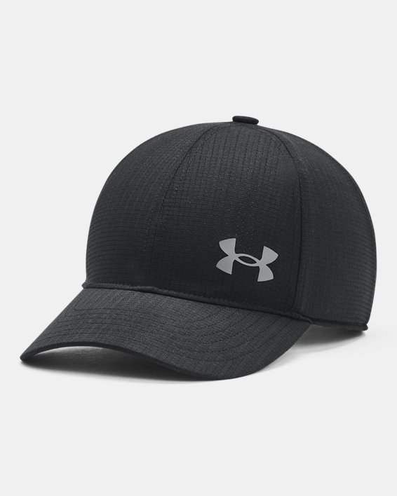 Boys' UA Armourvent™ Adjustable Cap, Black, pdpMainDesktop image number 0